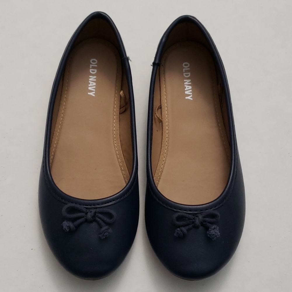 Old Navy girls flats, navy, size 1